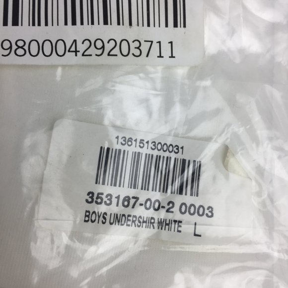 NWT; Gap kids white tee undershirt; SZ- Large/ 10 - Picture 3 of 3